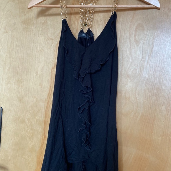 Black tank with chain sleeves - Picture 3 of 6